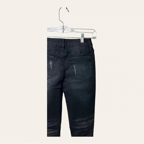 0445. SPECIAL A DENIM JEANS DISTRESSED BLACK IN COLOR SIZE 1 (JUNIORS) - Picture 11 of 13